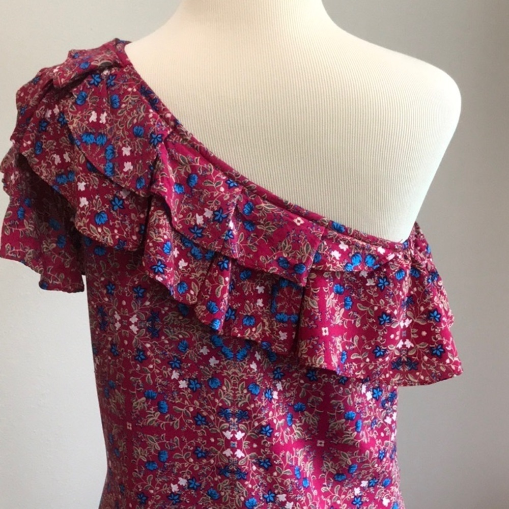 Entro Size M One Shoulder Ruffled Dress - Picture 5 of 10